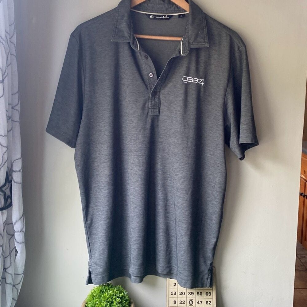 Travis Matthew mens polo shirt‎ size large gray golf